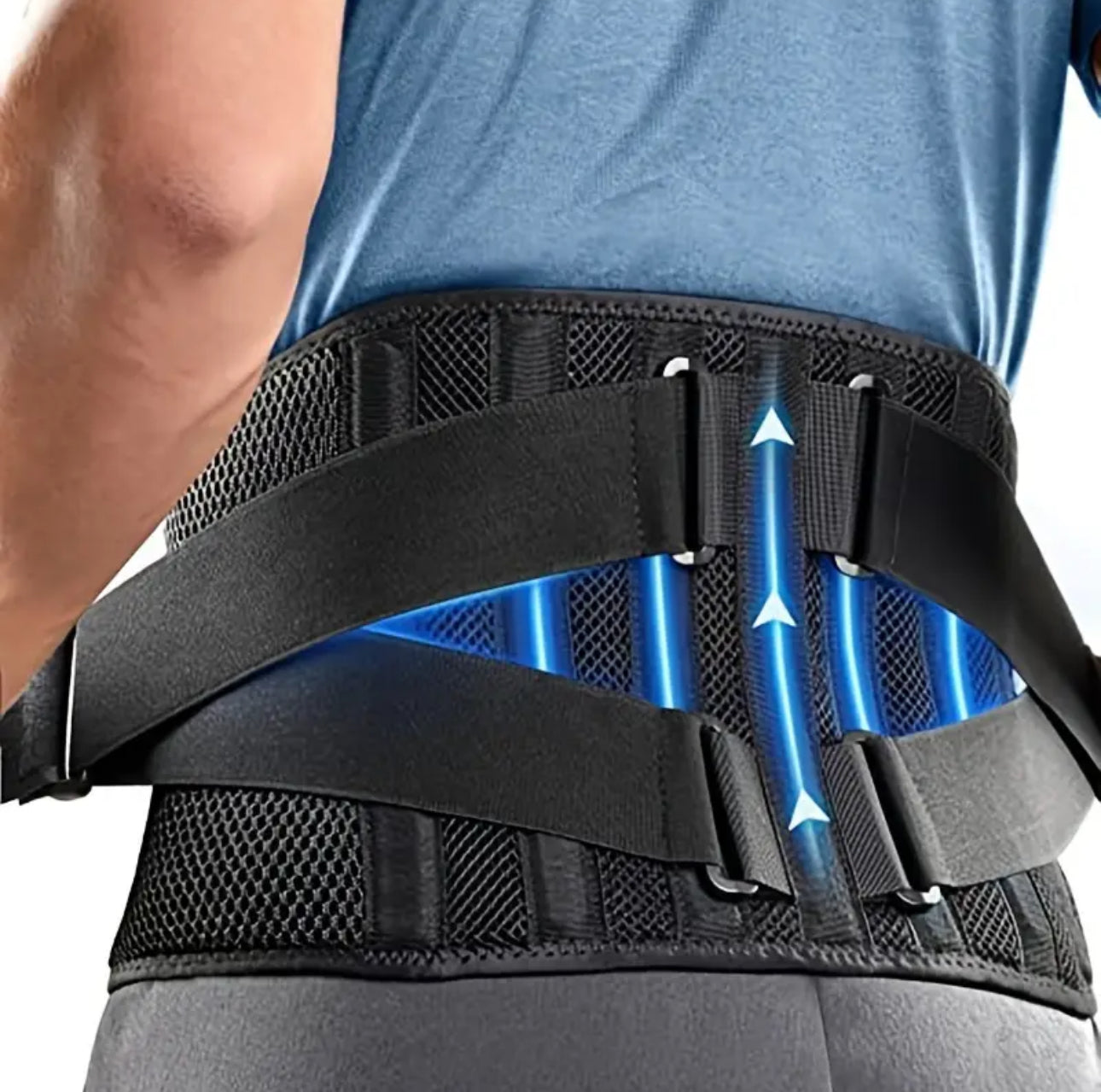Breathable Lower Back Support Belt Waist Support Belt With Adjustable Straps Comfort Living