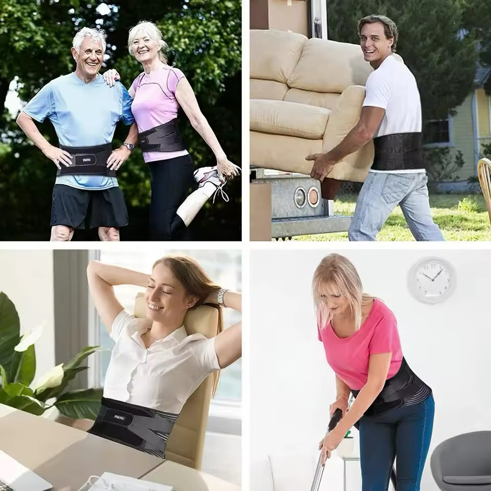 Breathable Lower Back Support Belt Waist Support Belt With Adjustable Straps Comfort Living
