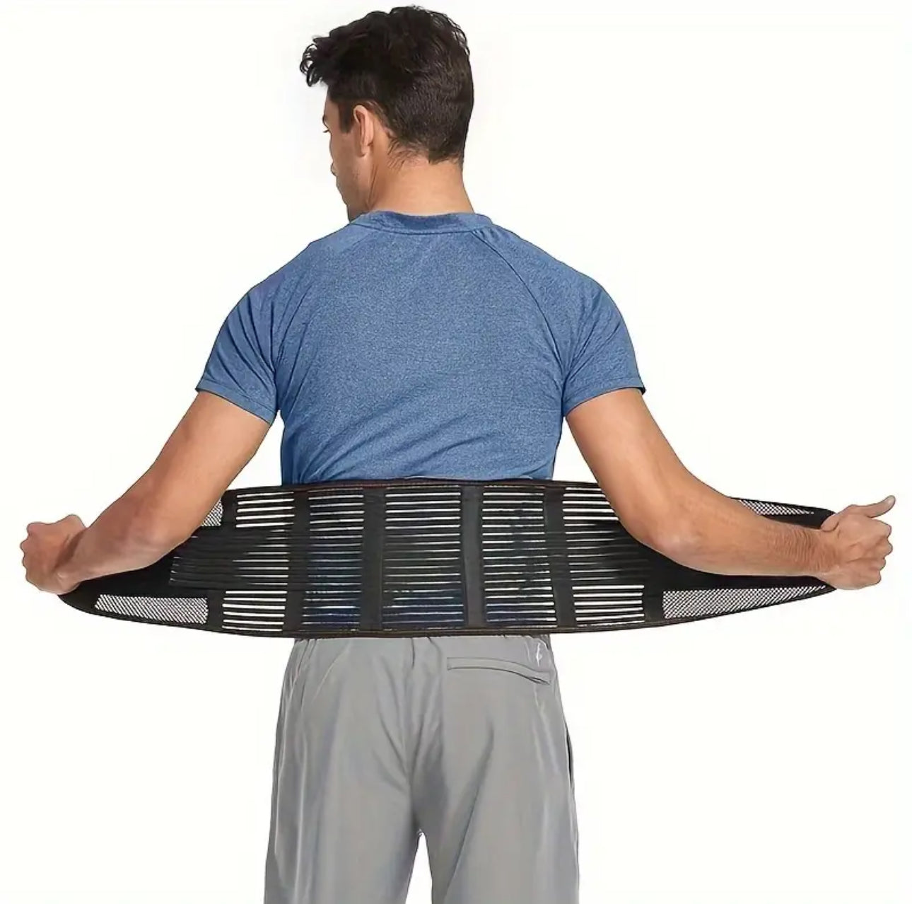 Breathable Lower Back Support Belt Waist Support Belt With Adjustable Straps Comfort Living