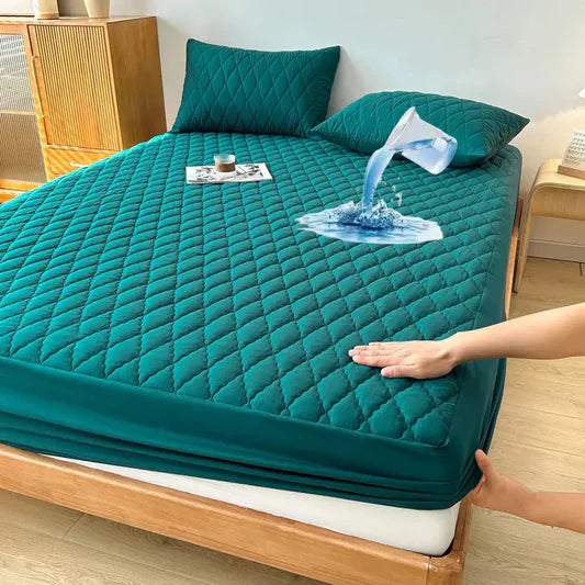 New Premium Quilted Waterproof Mattress Protector For Double Bed